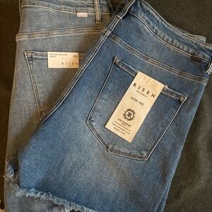Both pairs of Risen Women's Blue Jean Shorts